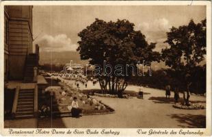 Budapest XI. Sashegy, Pensionnat Notre Dame de Sion Buda, Vue Générale des Esplanades / leány iskola kertje