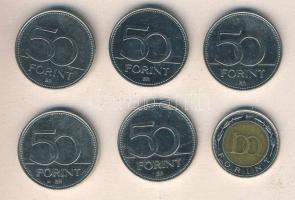 2002-2007. 50Ft 5klf emlékveret + 100Ft "Kossuth" T:2