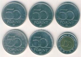 2002-2007. 50Ft 5klf emlékveret + 100Ft "Kossuth" T:2