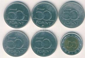 2002-2007. 50Ft 5klf emlékveret + 100Ft "Kossuth" T:2