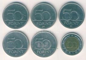 2002-2007. 50Ft 5klf emlékveret + 100Ft "Kossuth" T:2