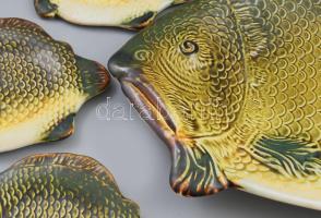 Gránit halas tálaló készlet 6+1 db, Jelzett, hibátlan 50 cm, 21 cm