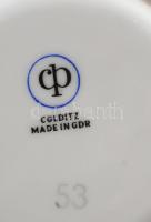 Colditz retro porcelán mokkás készlet. Hat személyes. Matricás, jelzett, hibátlan