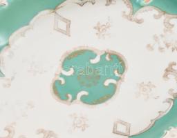 Schlegelmilch porcelán készlet 6 + 2 darabos + bonbonniere. 12x10 cm Kézzel festett, jelzett, kis ko...