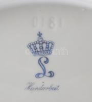 Schlegelmilch porcelán készlet 6 + 2 darabos + bonbonniere. 12x10 cm Kézzel festett, jelzett, kis ko...