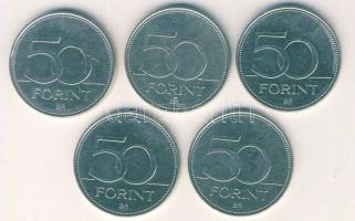 2005-2007. 50Ft (5x) 4klf emlékveret T:2