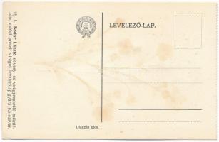 Kolozsvár, Cluj; Erdélyi Kárpát Egyesület kiadása I. sorozat 1. csoport. Kék búzavirág, élővirágos. ...