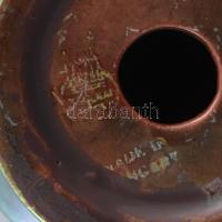 Zsolnay eozin mázas kút, jelzett, hibátlan, m: 14 cm