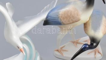 Hollóházi figura és asztali dísz tétel 10 db vegyesen, jó állapotban