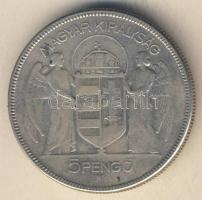 1930. 5P Ag "Horthy jobbra" T:3