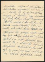 1936 gróf Teleki József autográf levele fejléces levélpapírján személyes hangvételben egy hölgynek