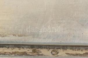 2 db nagyméretű ezüst (Ag) doboz, fa betéttel (az egyik betét kissé sérült, kopott). Jelzettek, kopá...