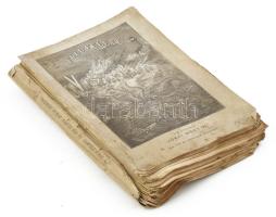 Jókai Mór: Föld felett és víz alatt. Regénykék - -tól. Pest, 1872, Athenaeum, 283 p. Első kiadás. Kiadói papírkötés, rossz, foltos, széteső állapotban.