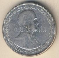 1930. 5P Ag "Horthy jobbra" T:3+/3