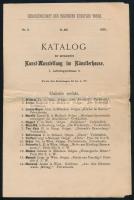 1875 Katalog der permanenten Kunst-Ausstellung im Künstlerhause. Nr. 2. 15. Juli. 1875. Wien, Verlag der Genossenschaft der bildenden Künstler Wiens, hajtott, 8 p. Német nyelvű bécsi festmény katalógus.