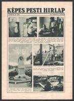 1932-1933 Képes Pesti Hírlap 9 száma, az egyiken kis szakadással, egy másikon foltokkal