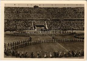 Budapest XIV. A Népstadion ünnepélyes megnyitója. Gink Károly felvétele. Képzőművészeti Alap Kiadóvállalat / Festive inauguration of the People's Stadium (EK)