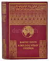 Baktay Ervin (1890-1963): A boldog völgy országa. Barangolások Kasmirban. A Magyar Földrajzi Társaság Könyvtára. Bp., [1934], Franklin-Társulat, 1 t.+ 220+(2) p.+ 28 (kétoldalas fekete-fehér képtáblák) t.+ 2 térkép. Kiadói aranyozott egészvászon sorozatkötésben, jó állapotban, a gerincen némi kopással.