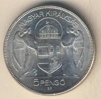 1930. 5P Ag "Horthy jobbra" T:2