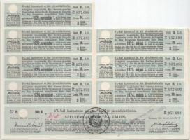 Budapest 1914. "A Magyar Korona Országai 6%-kal kamatozó Járadékkölcsön" bemutatóra szóló ...