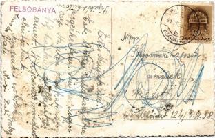 1941 Felsőbánya, Baia Sprie; tó / lake. photo (fl)