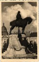 1940 Kolozsvár, Cluj; Mátyás király szobor / monument + "1940 Kolozsvár visszatért" So. Stpl. (EB)