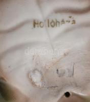 Hollóházi porcelán teknősbéka figura, "H(ajdú)szoboszlói emlék" felirattal. Kézzel festett...