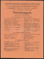 cca 1920-25 Takarékkorona betét reklám szórólap, Pesti Magyar Kereskedelmi Bank, 16x12 cm