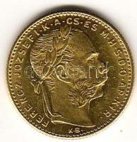 1891 8Ft "fiumei" címerrel! arany 6,452gr T:2+