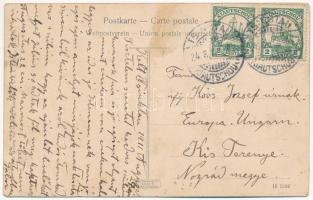 1911 Qingdao, Tsingtao, Tsingtau, Kiautschou Bay concession; Dampfer "Patricia" (EB)