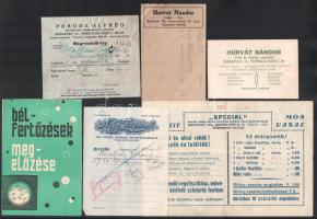 Vegyes reklám tétel, 5 db.