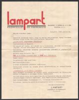 1932 Lampart kádrészlet és csereakció reklám prospektus, boríték és levelezőlap, valamint egy kisebb illusztrált prospektus, rajta Csillag Vera (1909-1997) art-deco reklámgrafikájával (7x11 cm)