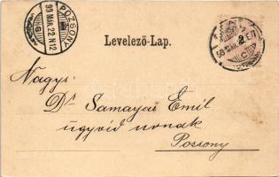 1899 (Vorläufer) Arad, Víztorony. Bloch H. kiadása / water tower (vágott / cut)