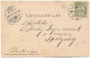 1909 Arad, Marosparti részlet evezősökkel. Kerpel Izsó kiadása, kagylós montázs, dombornyomott szece...