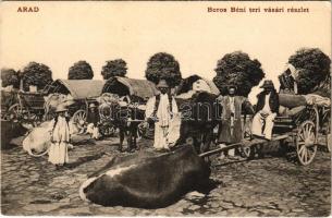 Arad, Boros Béni téri vásári részlet, erdélyi folklór / market, Transylvanian folklore (EK)