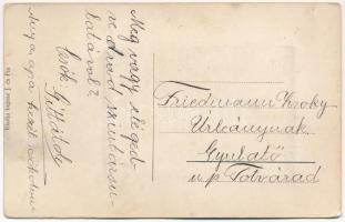 Aradi színészet. Leporellólap 10 képpel, színészek és színésznők. Ingusz J. és Fia kiadása / theatre...