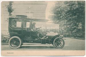 Soborsin, Savarsin; Gróf Hunyady kastélya, automobil / castle, automobile (EM)