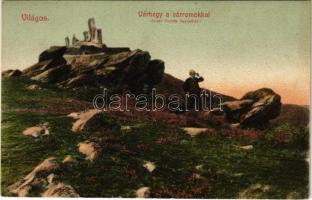 1909 Világos, Siria; Várhegy a várromokkal. Bloch H. kiadása / castle ruins