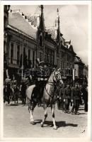 1940 Szatmárnémeti, Szatmár, Satu Mare; bevonulás, Horthy Miklós kormányzó / entry of the Hungarian troops, Regent Horthy
