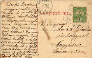 1908 Makó, Fő tér. W.L. (?) No. 645. (EB)