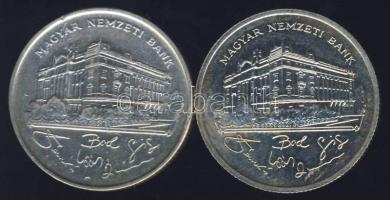 1992-93. 200Ft Ag ""MNB" (2x) T:BU,2