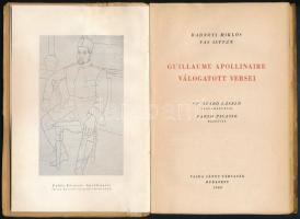 Radnóti Miklós - Vas István: Guillaume Apollinaire válogatott versei. Szerkesztette: - -. Cs. Szabó ...