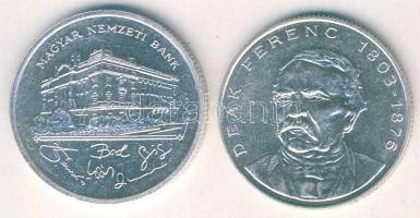 1992-94. 200Ft Ag "MNB" (1x) + "Deák" (1x) T:BU,2