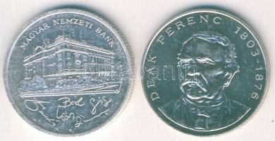 1992-94. 200Ft Ag "MNB" (1x) + "Deák" (1x) T:BU,2