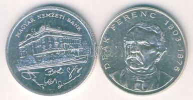 1992-94. 200Ft Ag "MNB" (1x) + "Deák" (1x) T:BU,2