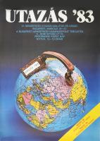 Utazás '83, retro plakát, feltekerve, 98×68 cm