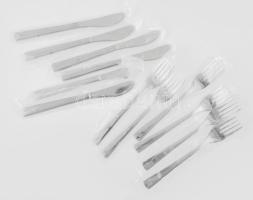 MALÉV evőeszköz készlet 6 db villa és 6 db kanál. Bontatlan csomagolásban