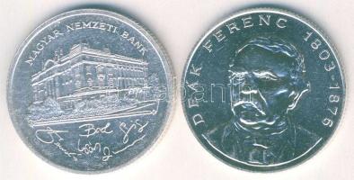 1992-94. 200Ft Ag "MNB" (1x) + "Deák" (1x) T:BU,2