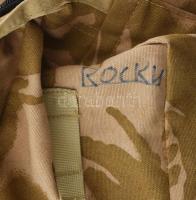 Amerikai hadsereg hátizsákja, sorszámozott, jelzett 60 mm-es lövedékek, alkatrészek szállításához, s...