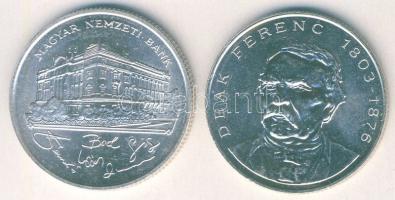 1993-94. 200Ft Ag "MNB" (1x) + "Deák" (1x) T:BU,2